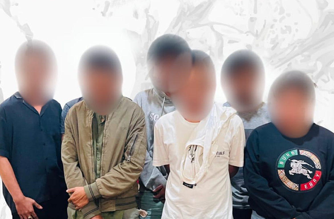 Lima TKP Disisir, Polisi Amankan Tujuh Terduga dan 2,86 Gram Diduga Sabu