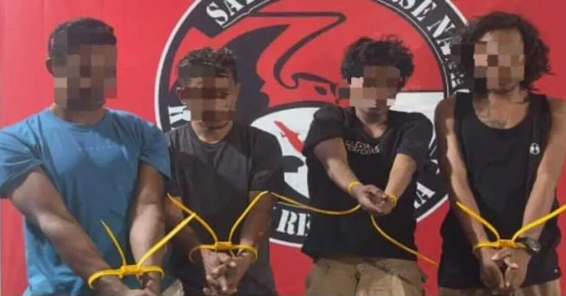 Empat Terduga Pengedar Sabu Ditangkap di Bima, Polisi Sita Senpi dan Peluru Kaliber 5,56