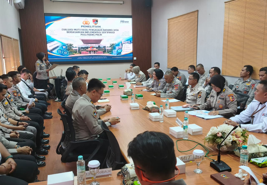 Puslitbang Polri Turun ke Polda NTB, Evaluasi Mutu Barang dan Jasa Hasil Pengadaan