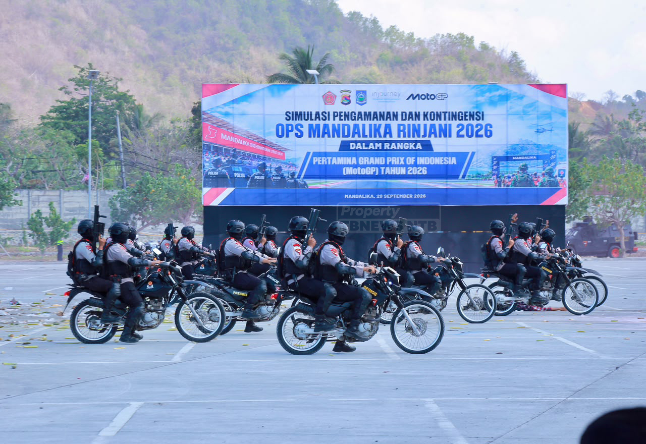 Jelang MotoGP Mandalika 2026, Polda NTB Uji Kesiapan Pengamanan Lewat Simulasi