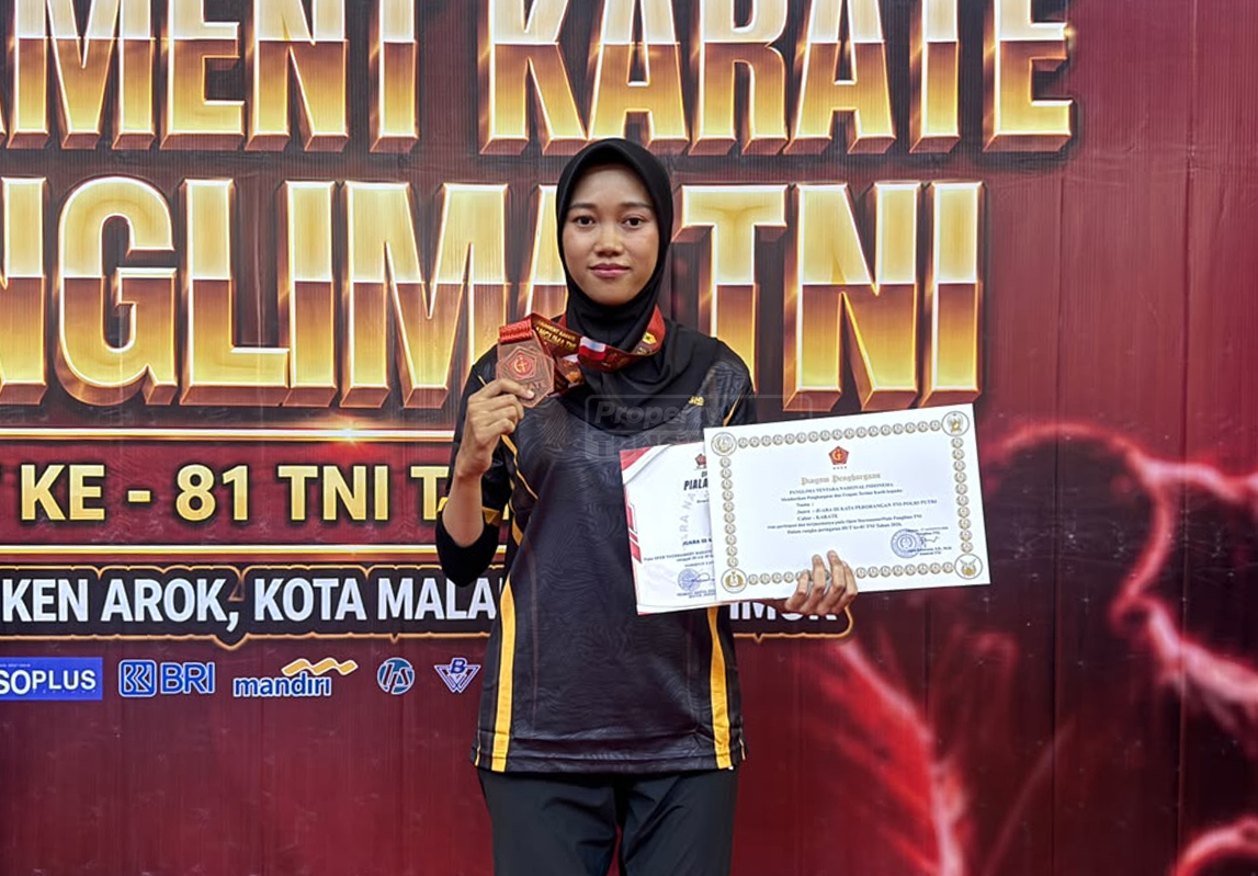 Bripda Sonya Tembus Podium Piala Panglima TNI, Buktikan Ketangguhan Atlet Polda NTB