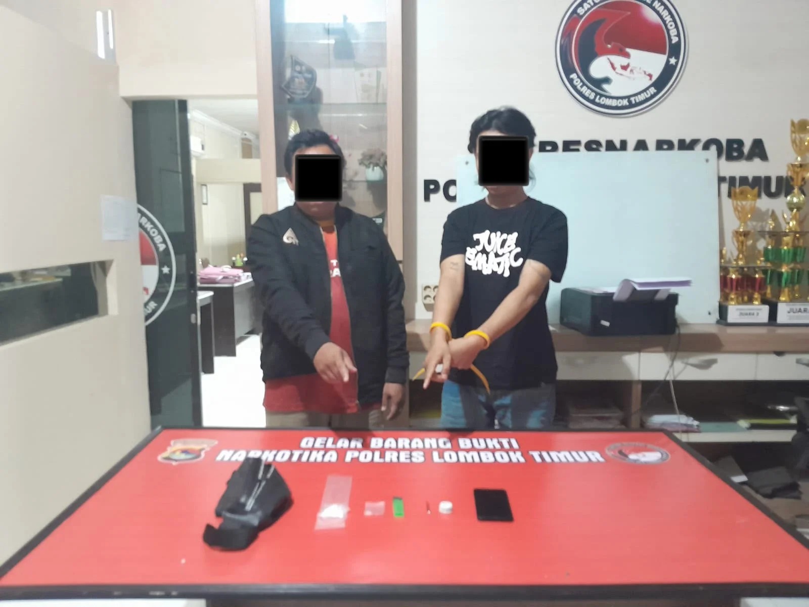 Pengembangan Kasus Sabu di Selong, Polres Lombok Timur Amankan Terduga Pelaku dan Barang Bukti