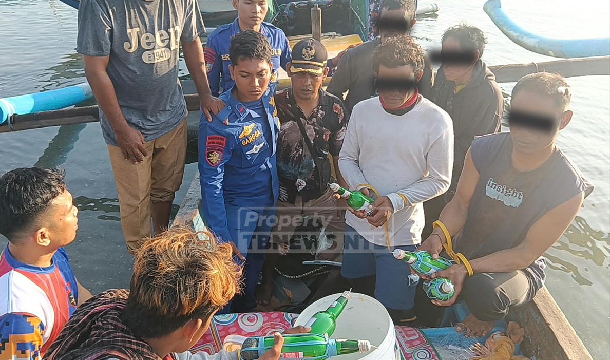 Polda NTB Amankan Lima Terduga Pelaku Bom Ikan di Teluk Belusing Sumbawa Barat