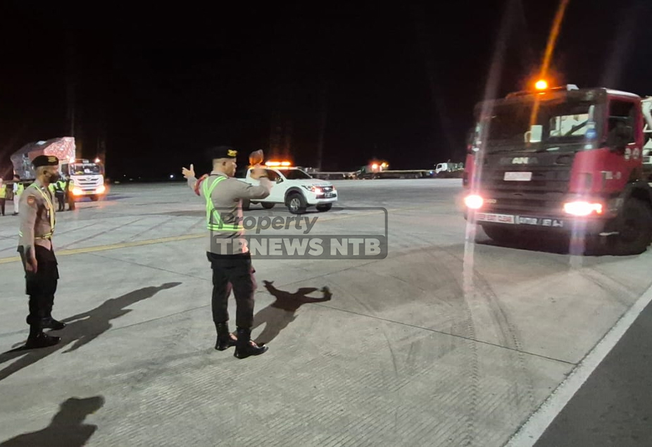Logistik MotoGP Mandalika 2026 Tiba di Lombok, Polisi Kawal 13 Trailer hingga Sirkuit