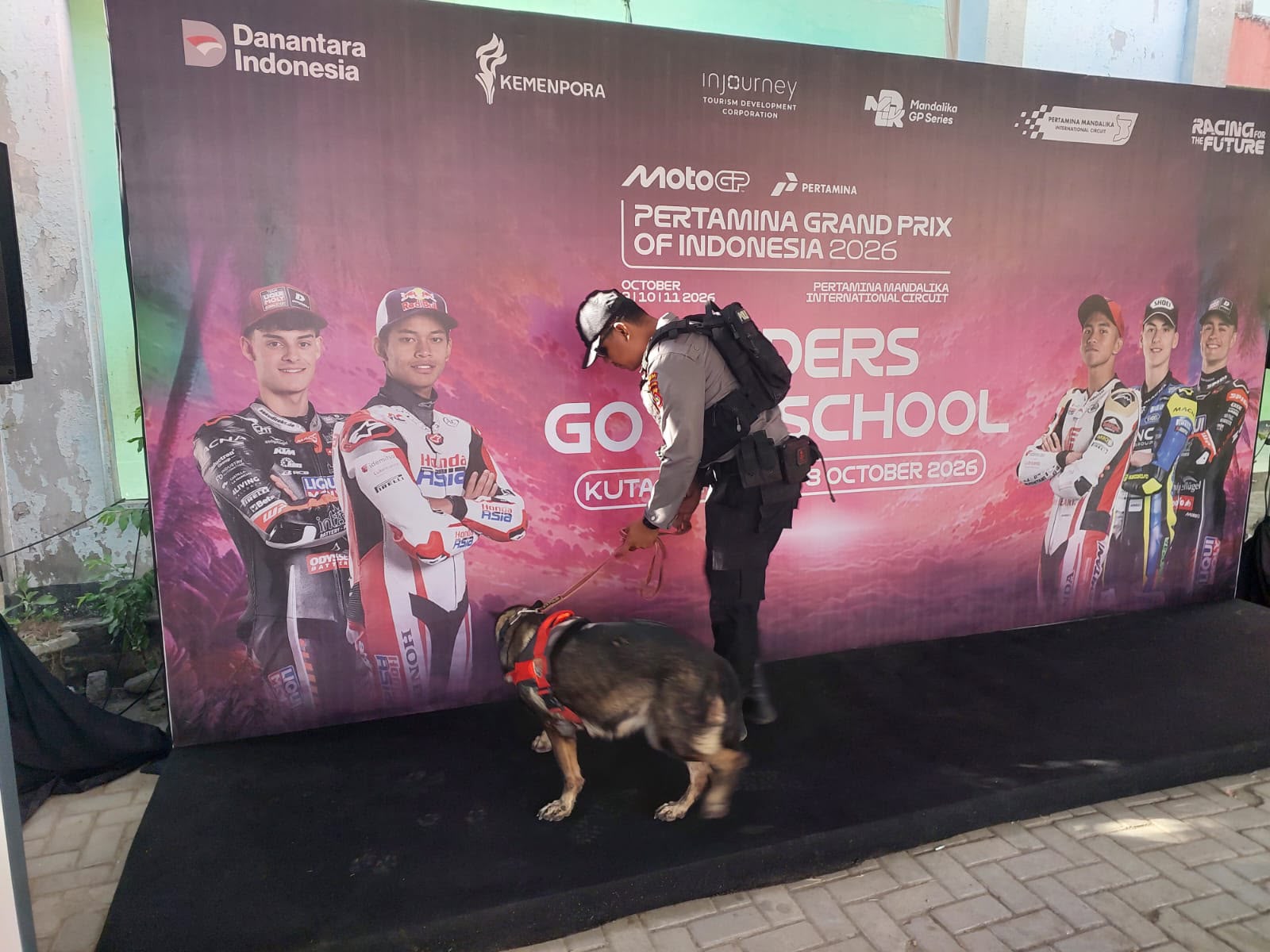 Jelang Rider Goes to School, Polda NTB Pastikan SDN 2 Kuta Steril dan Aman