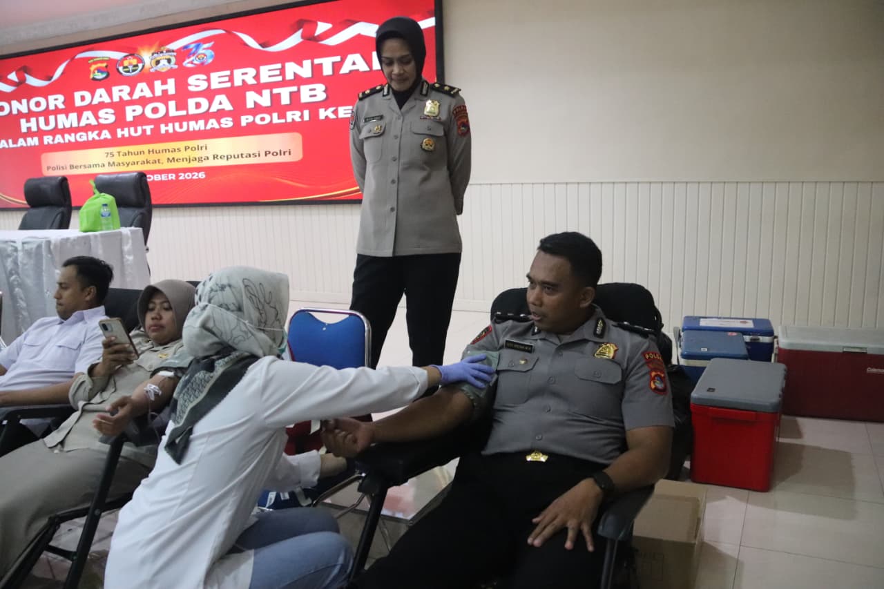 Polda NTB Kumpulkan 300 Kantong Darah, Bantu Penuhi Kebutuhan Masyarakat