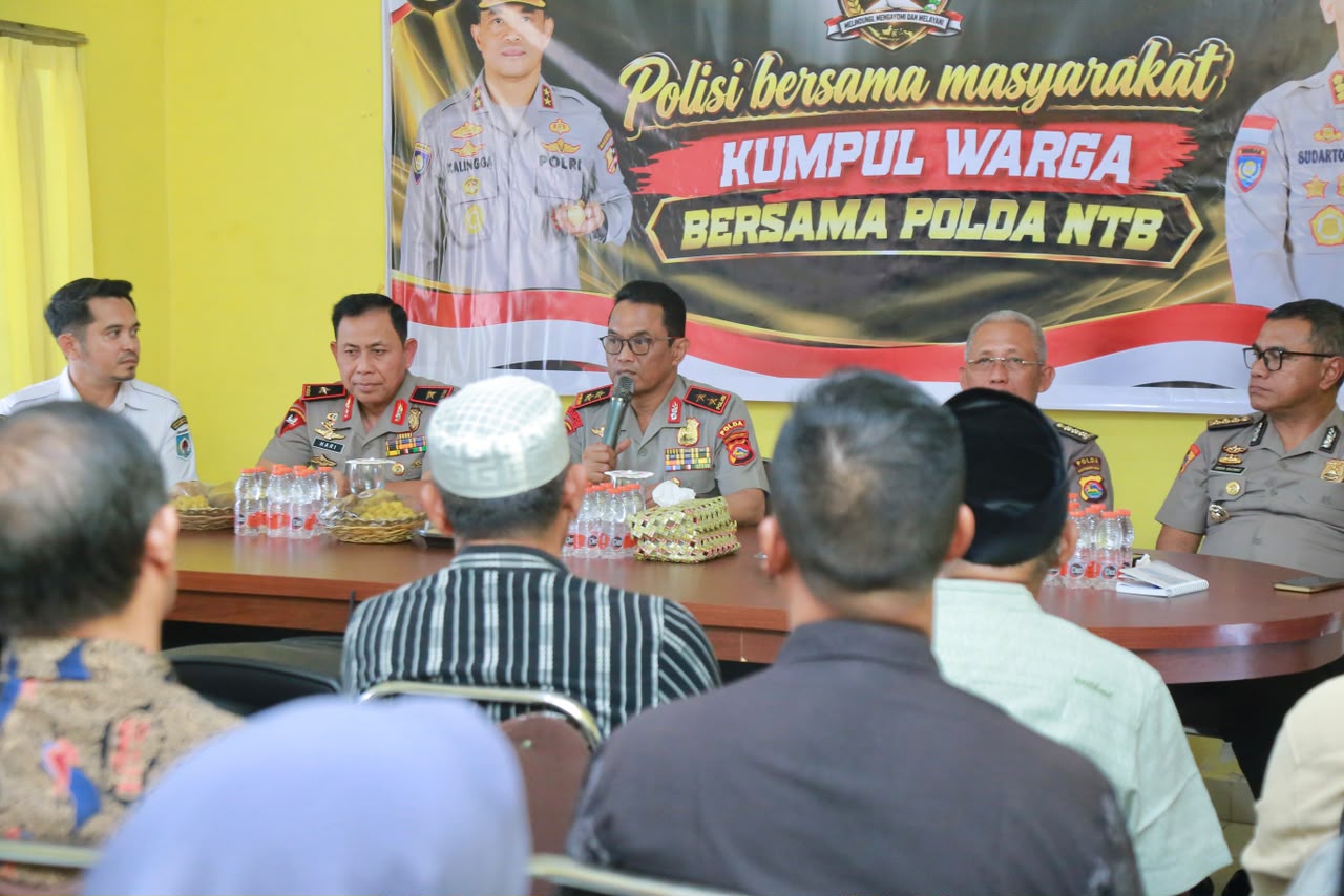Polisi Kumpul Bersama Masyarakat, Kapolda NTB Ajak Warga Aktif Jaga Kamtibmas
