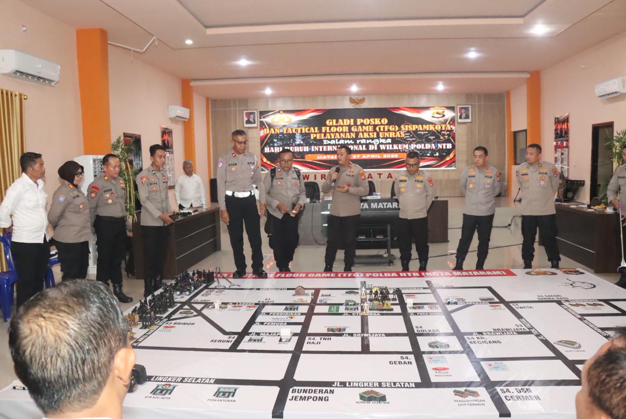 Jelang May Day, Polda NTB Matangkan Pengamanan Lewat Gladi Posko dan TFG