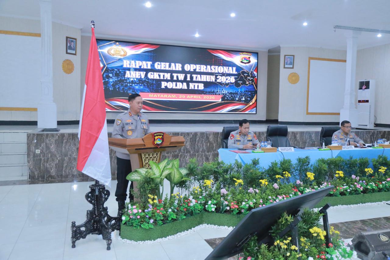 Polda NTB Gelar Anev Kamtibmas, Fokus Integrasi Operasional dan Pencegahan Dini