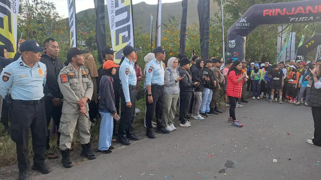 Polda NTB Amankan Rinjani 100 Ultra Trail Run 2026, Ribuan Pelari Ikut Berpartisipasi