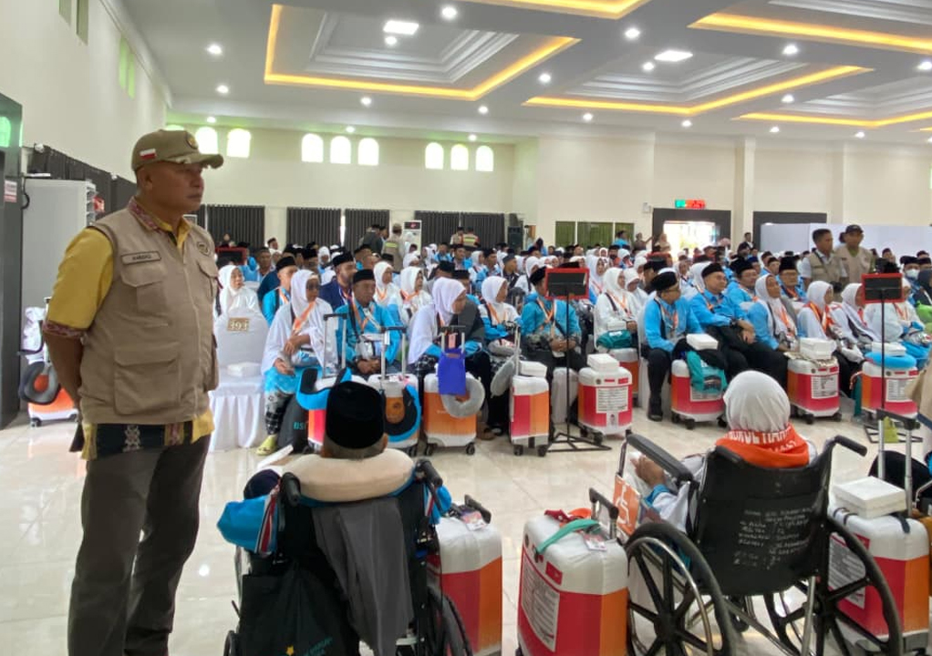 Polda NTB Kawal Ketat Keberangkatan Jamaah Haji Kloter 8 Lombok Barat