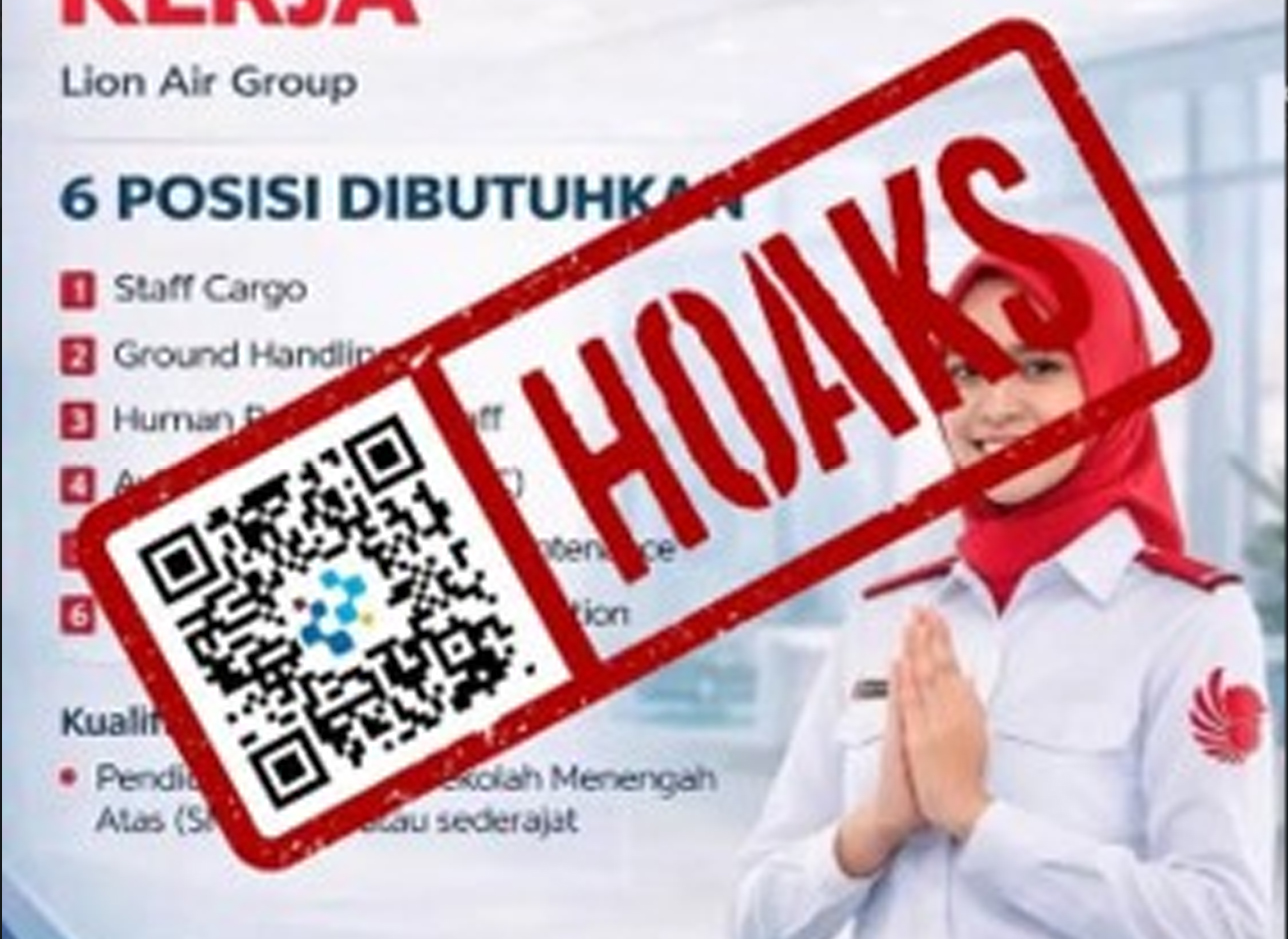 [HOAKS] Link Rekrutmen Lion Air Group