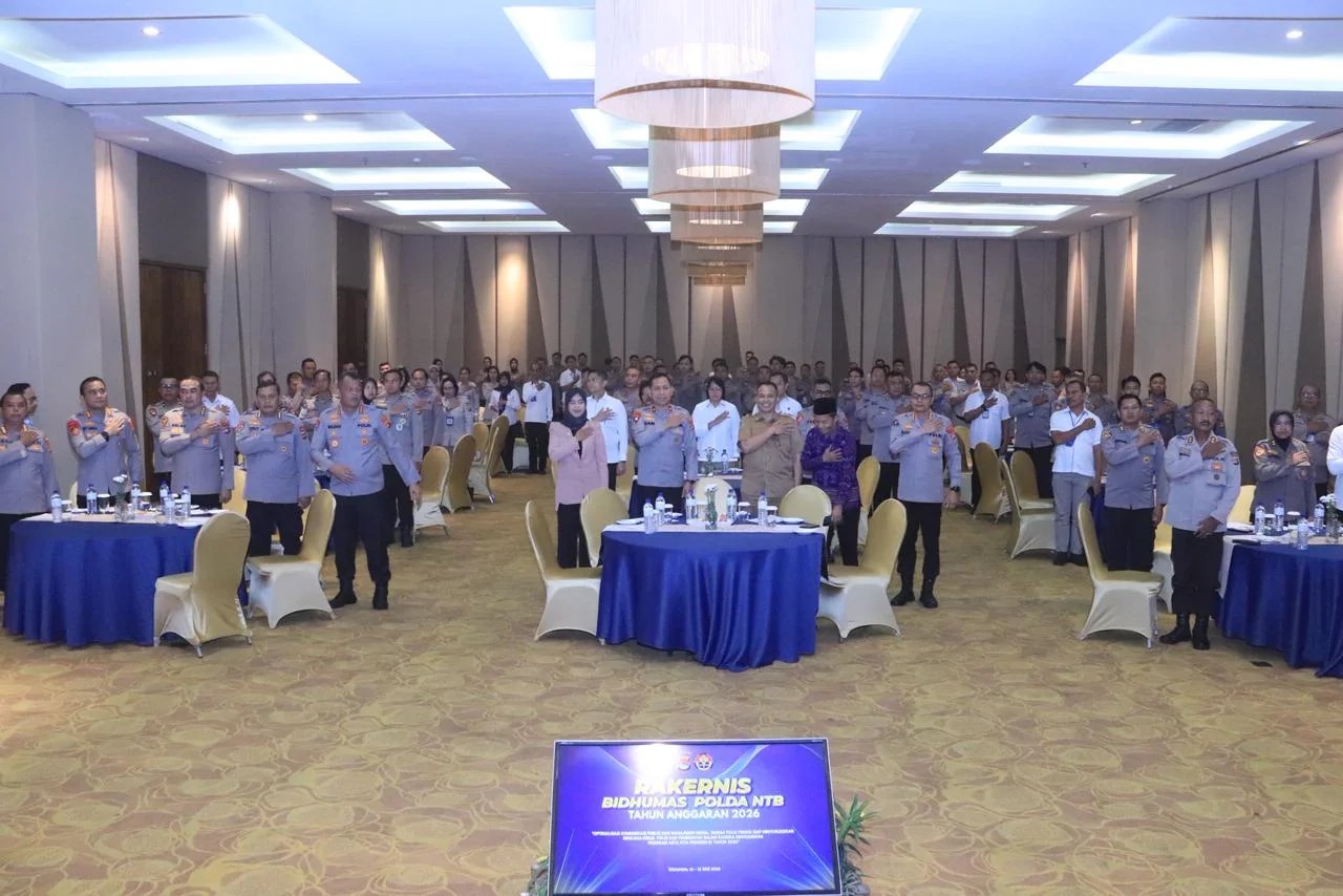 Rakernis Humas Polda NTB 2026, Wakapolda Dorong Penguatan Citra Positif Polri