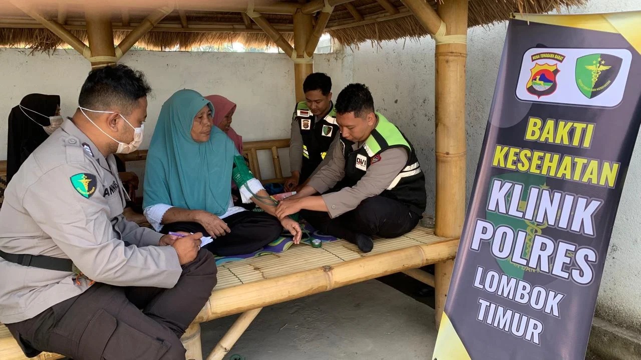 Polres Lombok Timur Gelar Pelayanan Kesehatan dan Konseling Gratis untuk Masyarakat Pringgabaya